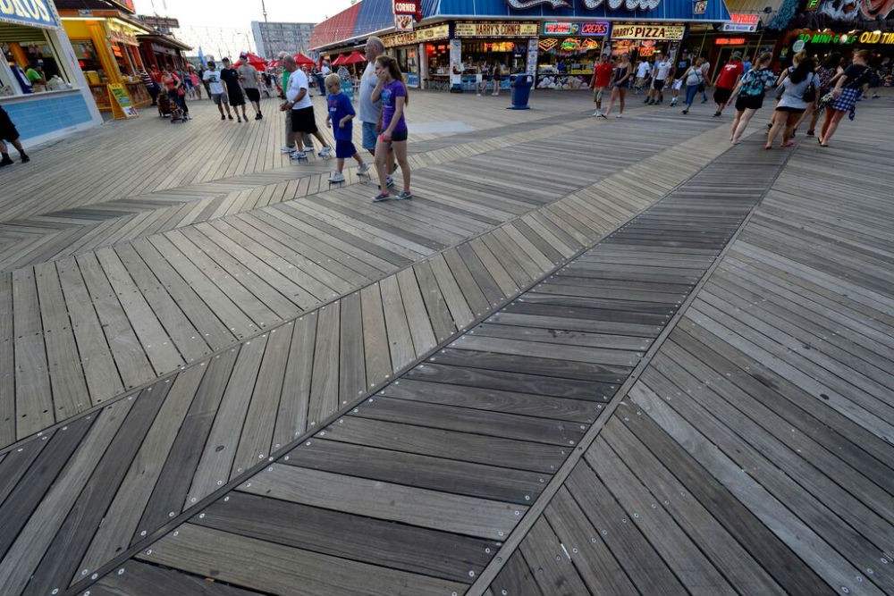 A small slice of Wildwood’s two-mile Boardwalk