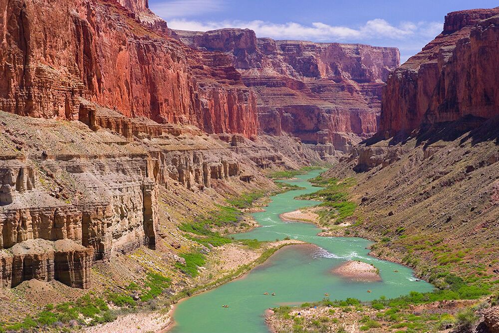 The Colorado River flowing through the Grand Canyon. Photo courtesy O.A.R.S