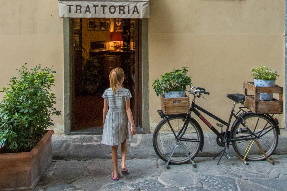 trattoria entrance Florence Italy