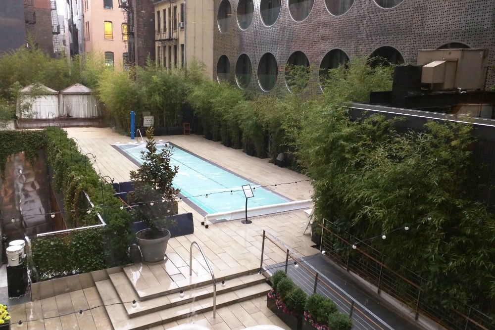The rooftop pool area at the Dream Downtown. Photo: Billie Cohen