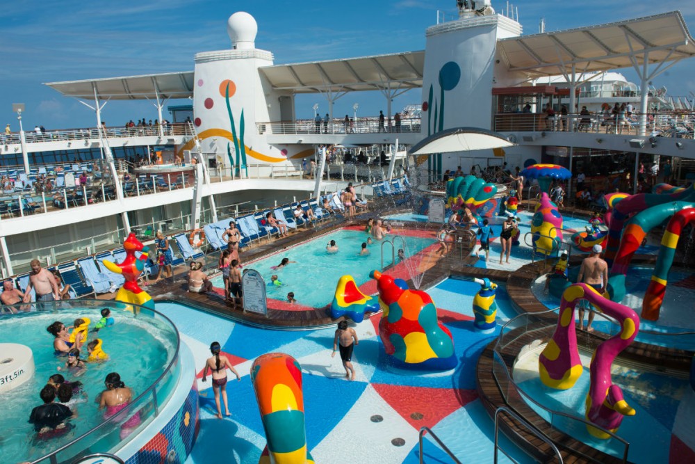 kiddie pool Royal Caribbean's Allure of the Seas cruise ship
