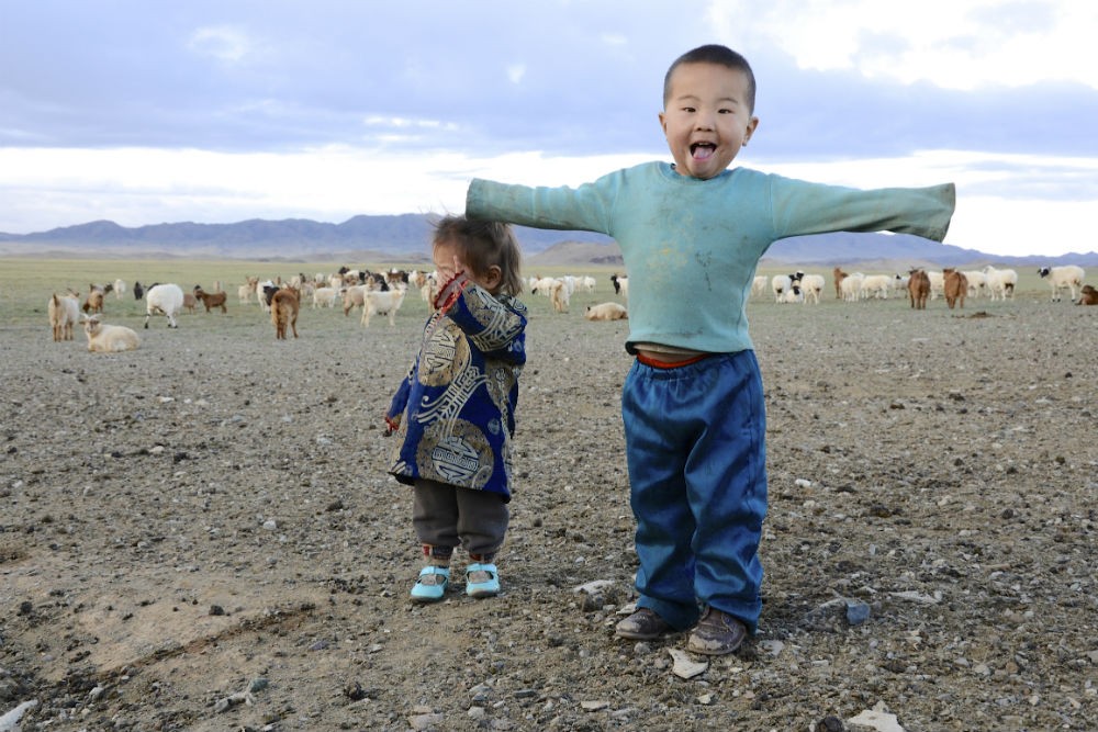Children in Mongolia. Photo: M. Dunlap