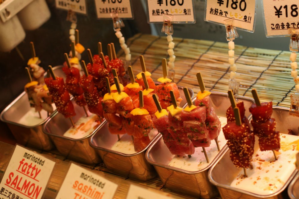 Nishiki Food Market Kyoto Japan CR Flickr-Jan