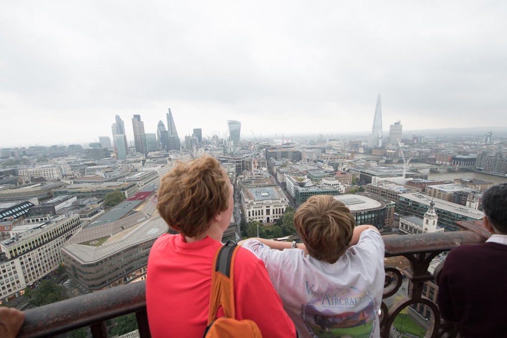 The view from the top of St. Paul’s Cathedral.