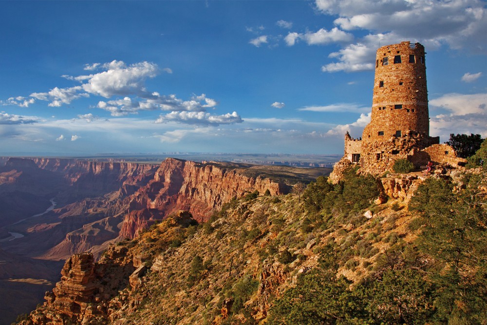 Grand Canyon view of the watchtower.