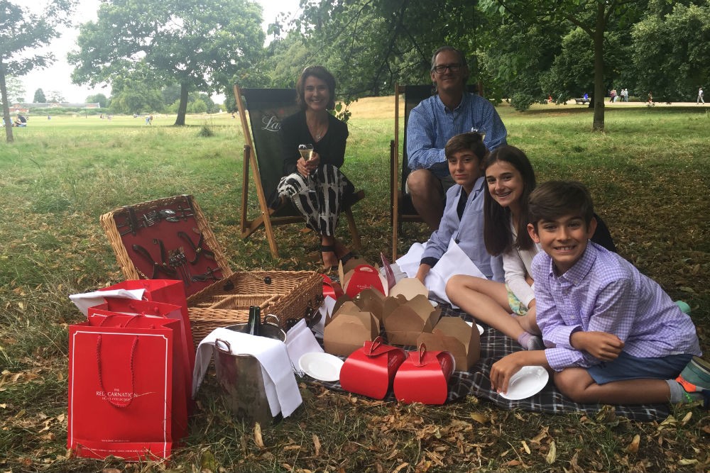 family picnic in Hyde Park London
