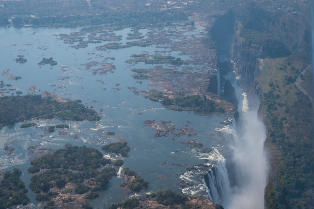 The local name for Victoria Falls is Mosi-oa-Tunya, which means “the smoke that thunders.”