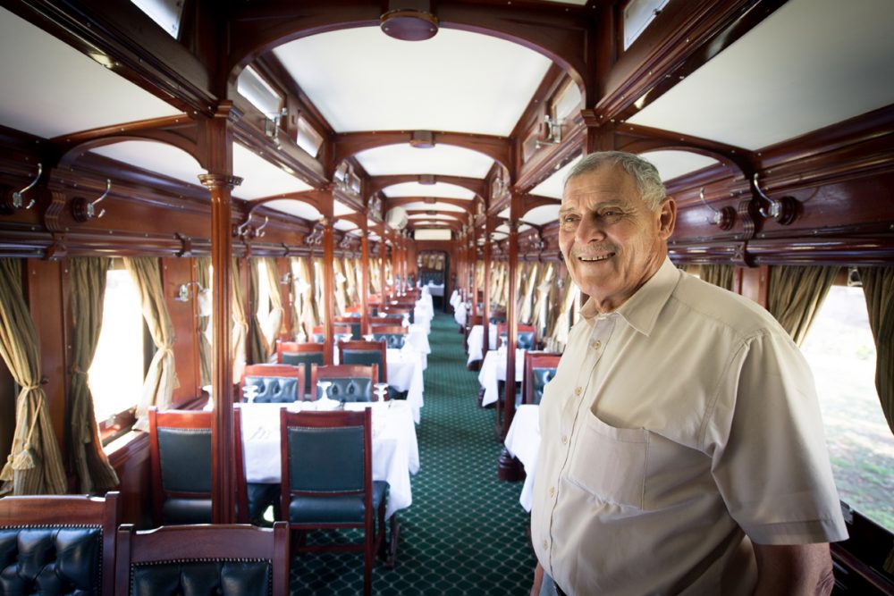 Ben Costa is the man who refurbishes the vintage trains that Bushtracks Express uses.
