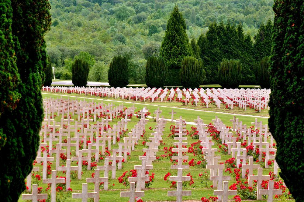 WWI war cemetery in Verdun, France