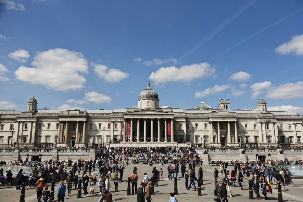 National Gallery in Trafalgar Square London England