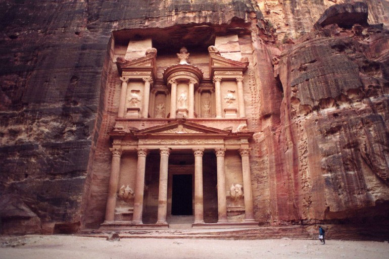 Alone in Petra at sunrise