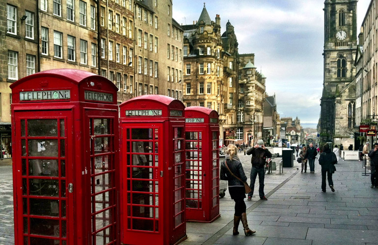 Royal Mile in Edinburgh Scotland