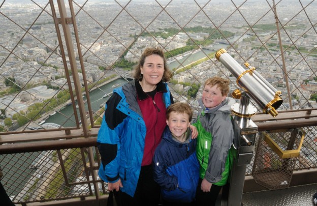 Wendy Perrin at the Eiffel Tower, france