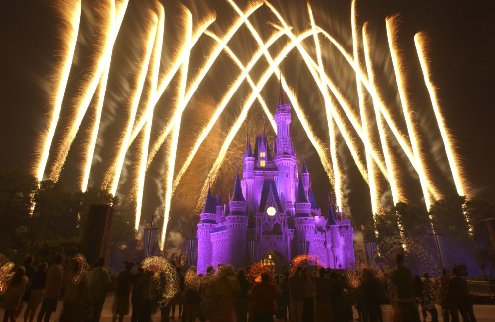 Fireworks at Disney World, Orlando, Florida. 