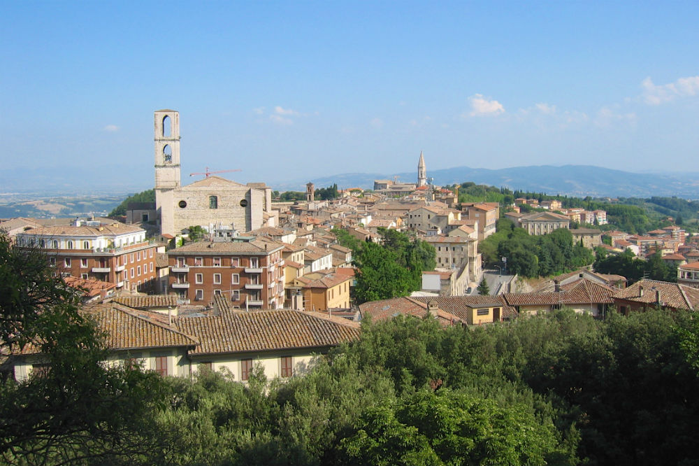 the town of Perugia in Italy