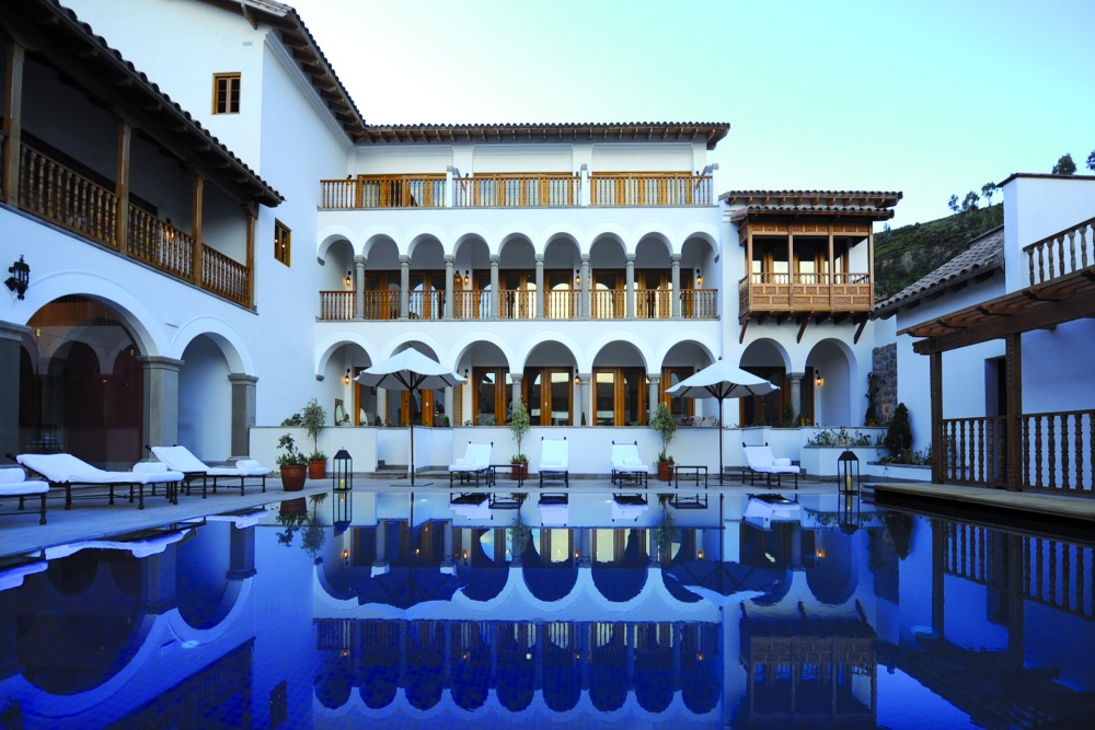 Pool at the Belmond Palacio Nazarenas, Peru