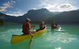 people canoeing in British Columbia Canada