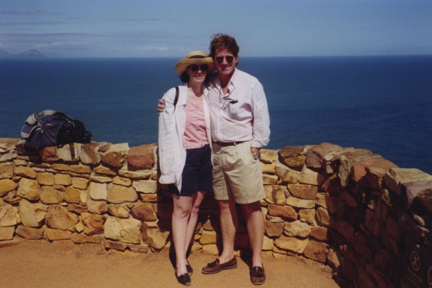 Wendy and Tim at the Cape of Good Hope in South Africa