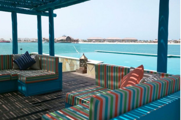 An overwater bungalow in Doha.