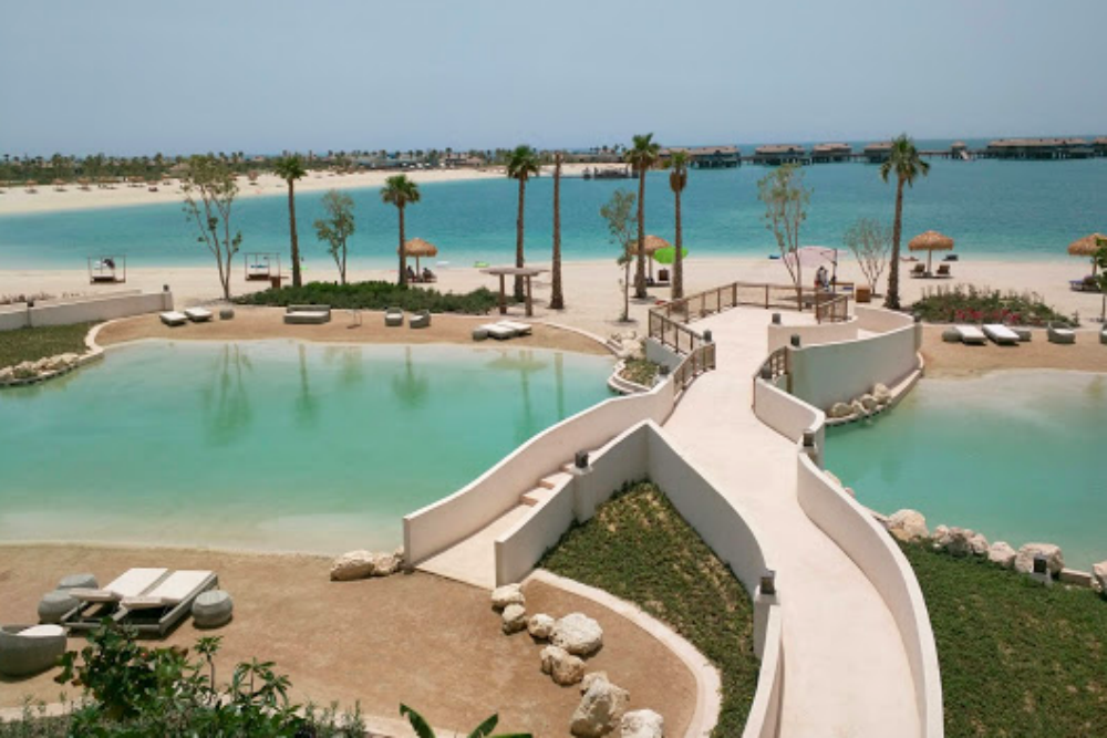 The pool and the sea beyond