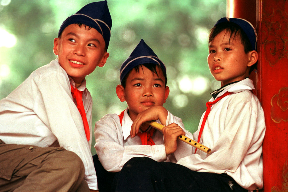 Kids in Hanoi, Vietnam. Photo: Timothy Baker
