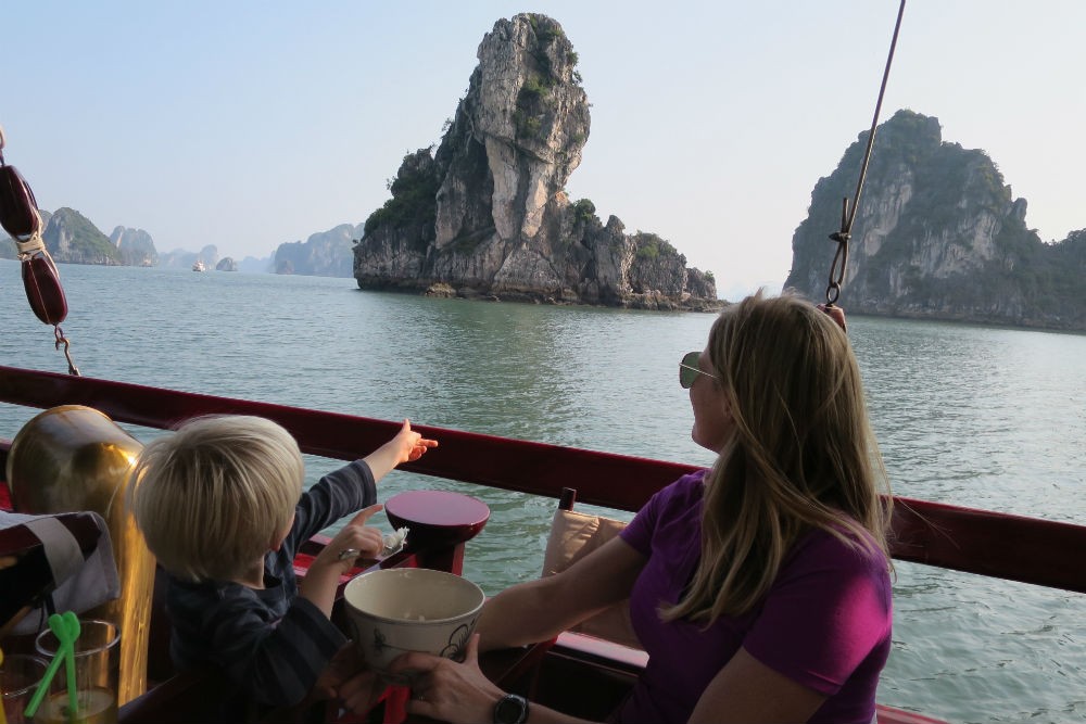 Halong Bay vietnam with kids