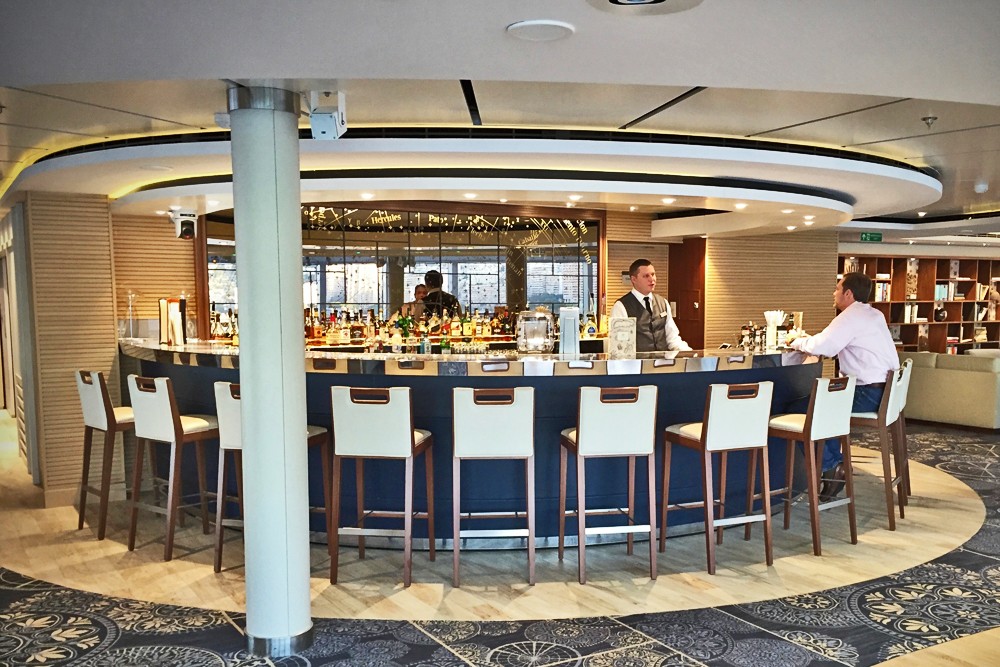 Explorers Lounge on Viking Star cruise ship