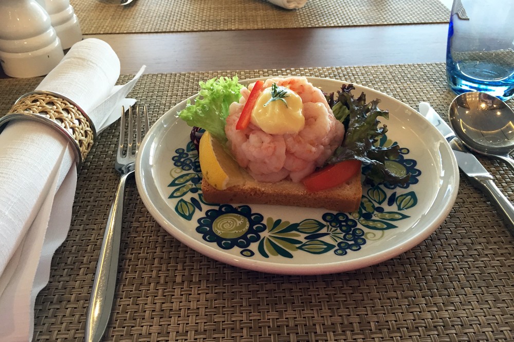 lunch on Viking Star cruise ship