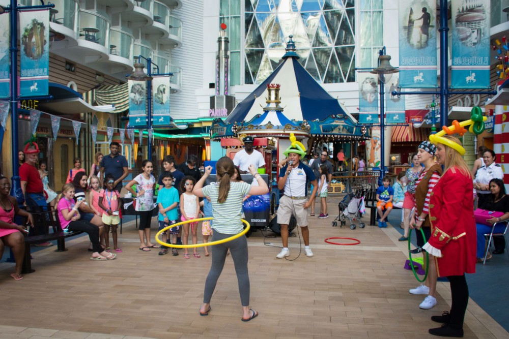 Boardwalk on Royal Caribbean's Allure of the Seas cruise ship