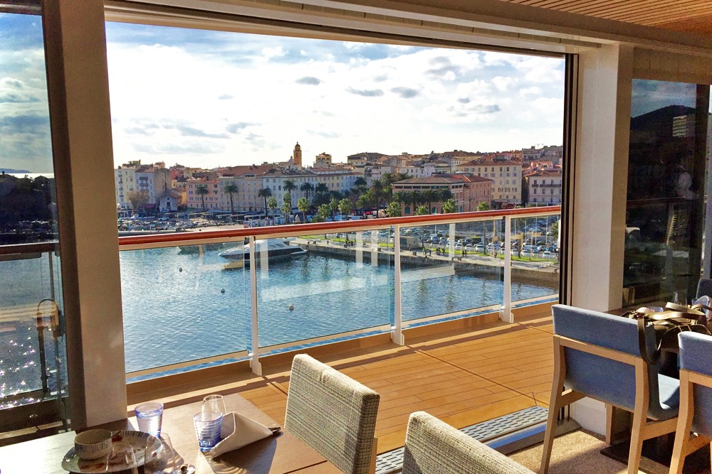 big windows on Viking Star cruise ship