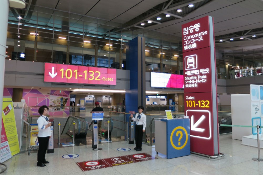 Seoul Incheon Airport signage