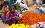 Flower Market at the end of the Mumbai by Dawn tour