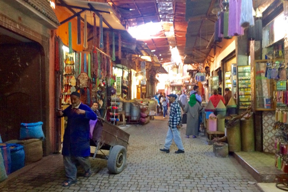 Heading back to Aya's through the souk.