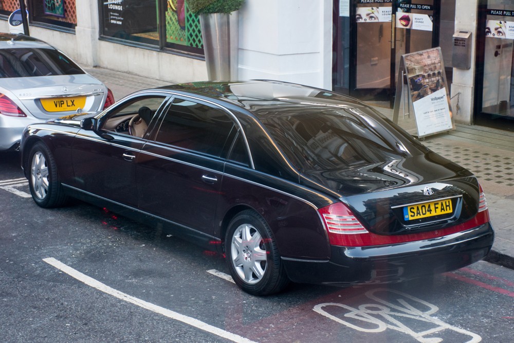 Maybach 62 Zeppelin just off Sloane Street.