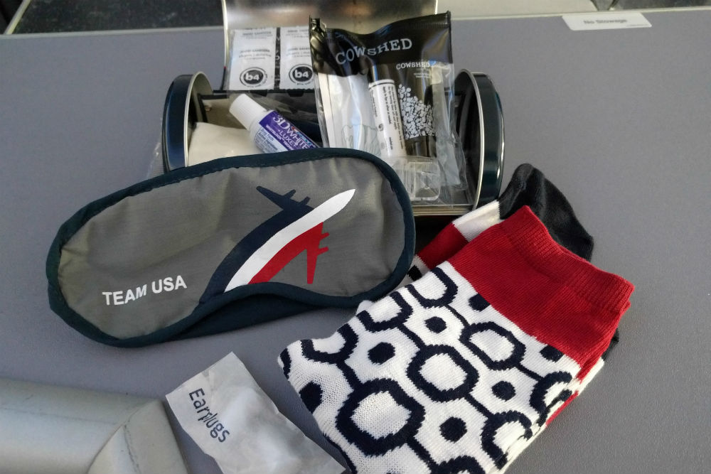 United 787 amenities kit