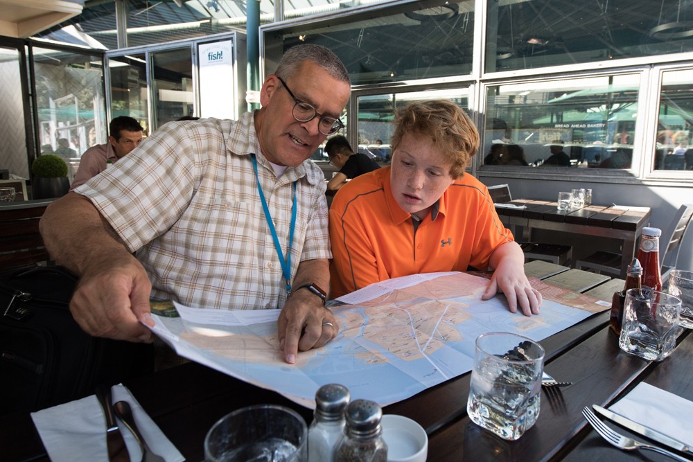 Our guide Sean taught me the geography of London during Roman times over lunch at Borough Market.