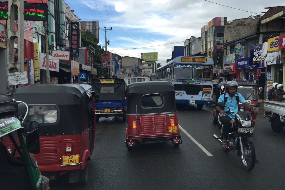 traffic on a street