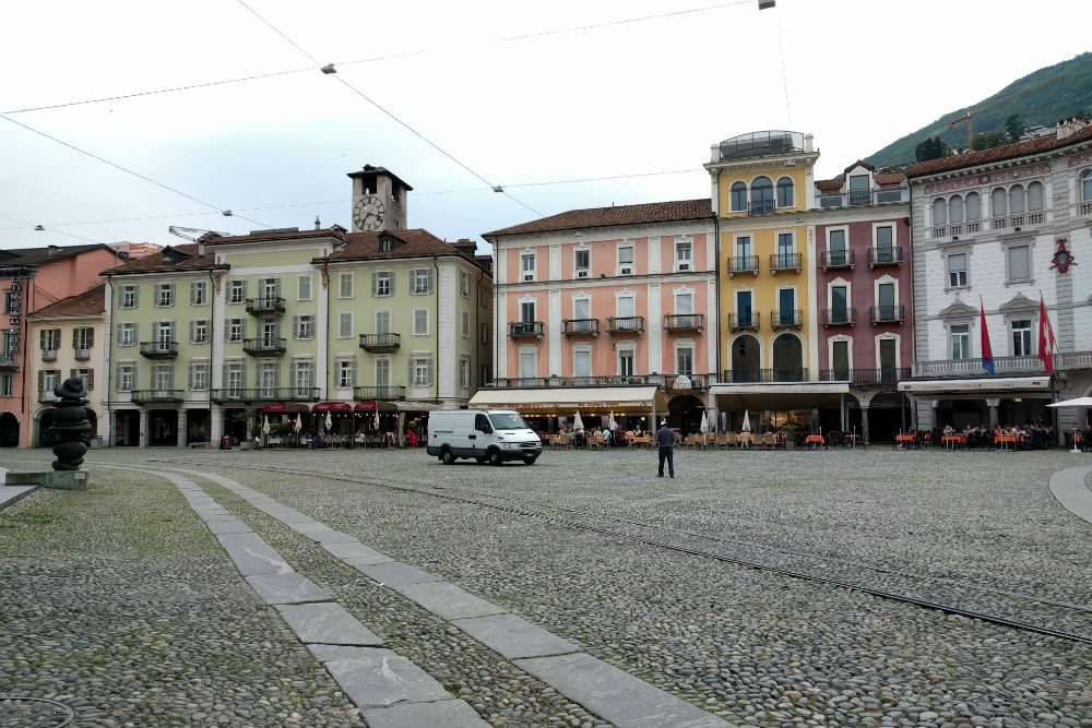 Old Town Piazza Grande Locarno Ticino Switzerland