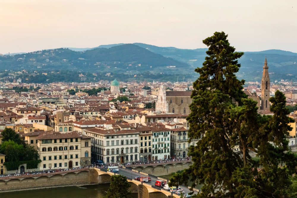 Michelin-starred restaurant La Leggenda dei Frati in Florence, Italy