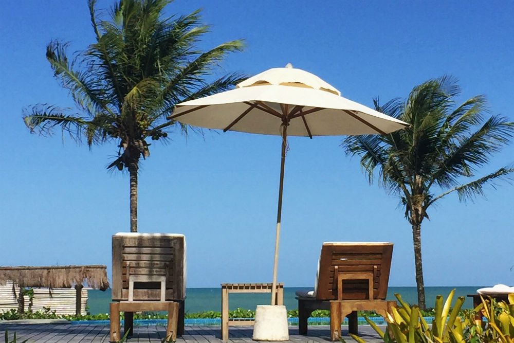 The Estrela d’Agua pousada on Praia dos Nativos, Trancoso, Brazil