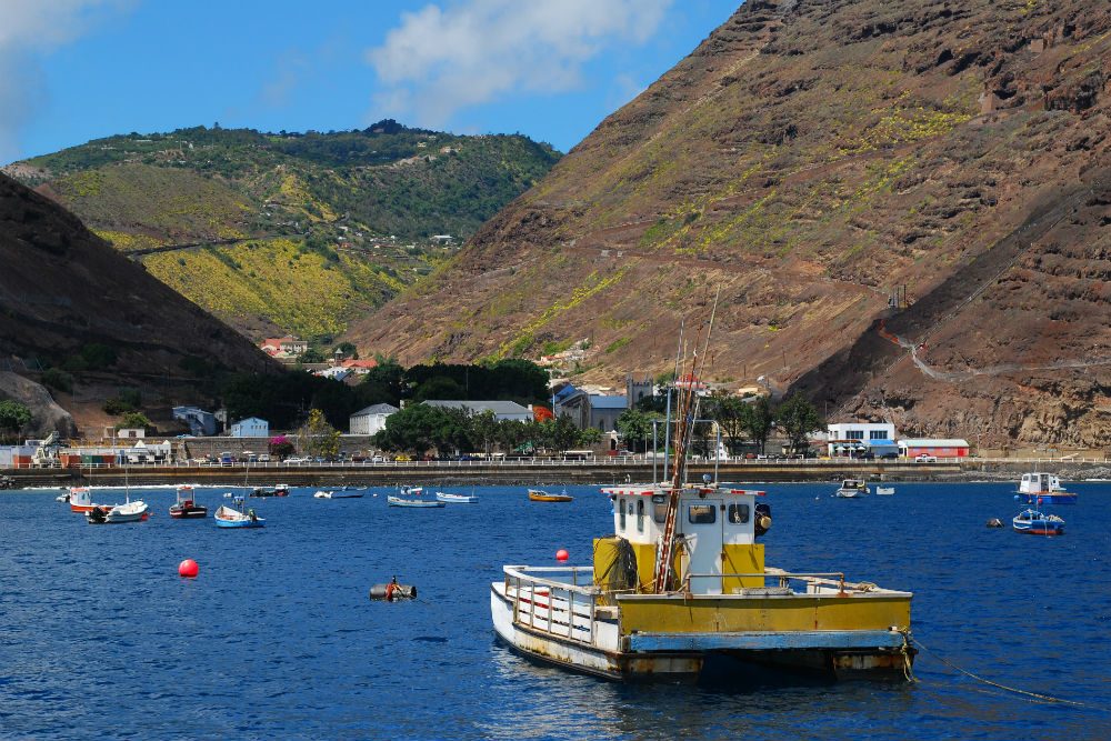 Fishing boat in Jamesbay St. Helena