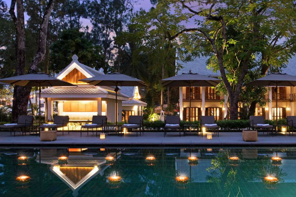 pool at the Azerai hotel in Luang Prabang, Laos