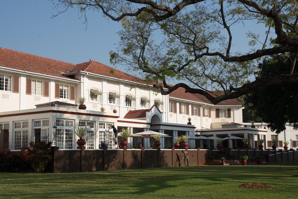 Victoria Falls Hotel veranda