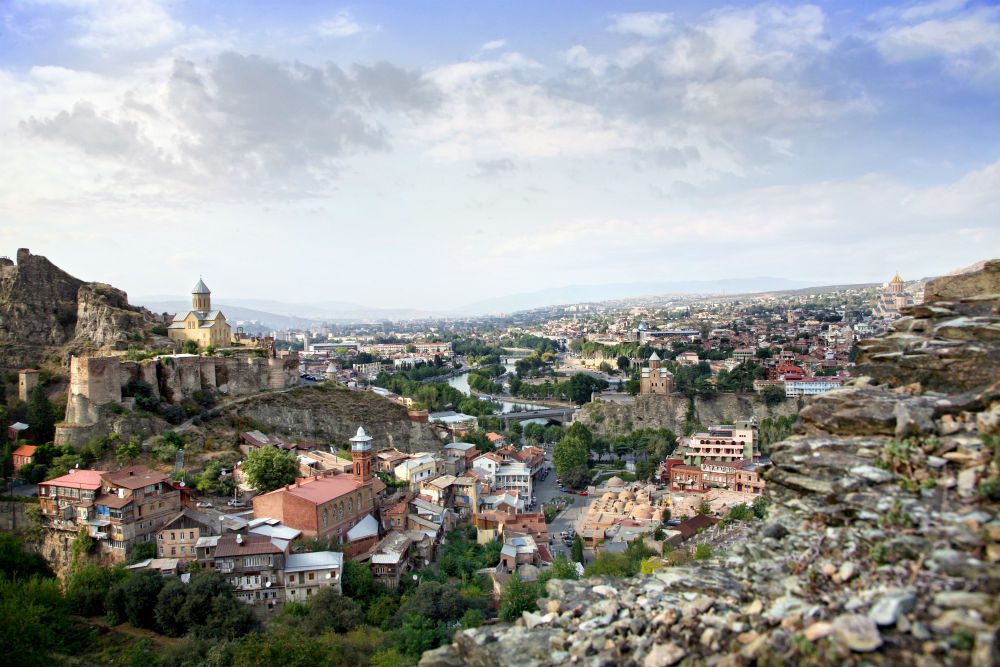 aerial view of Tblisi Georgia