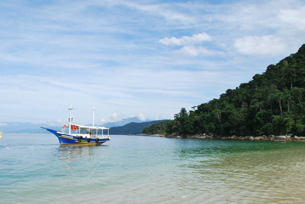 boat in the water Angra dos Reis, Brazil.