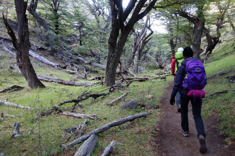 hiking in Argentine Patagonia