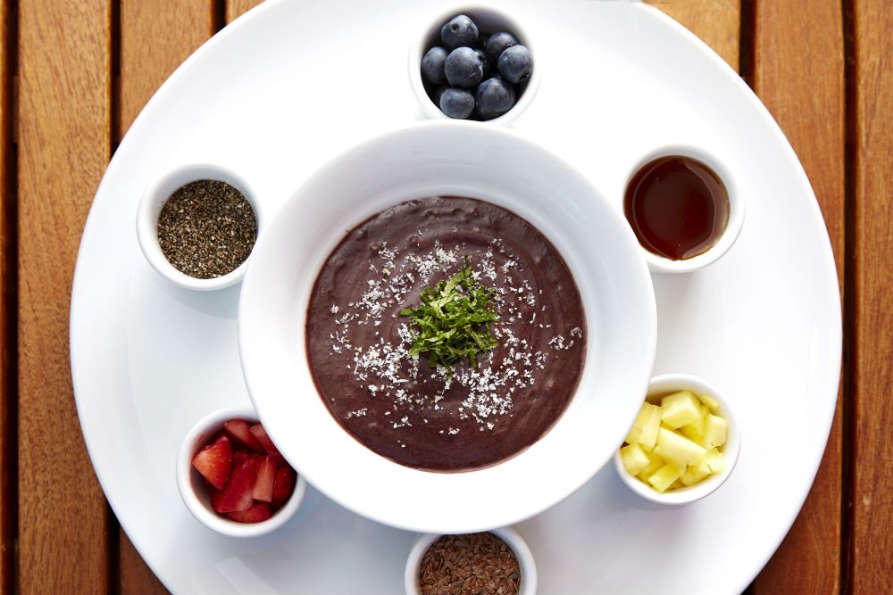 acai bowl from AquaSpa Cafe on a Celebrity Cruises cruise ship