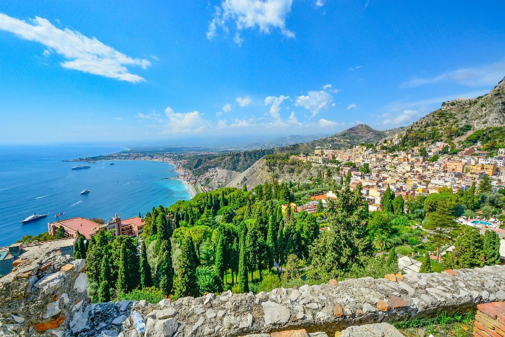 Sicily coastline Italy