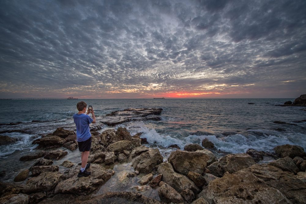 Caesarea sunset israel