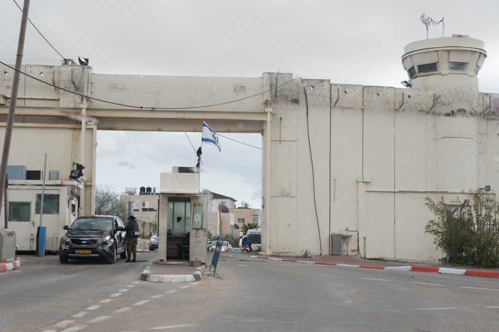 Entering West Bank Area A from Israel